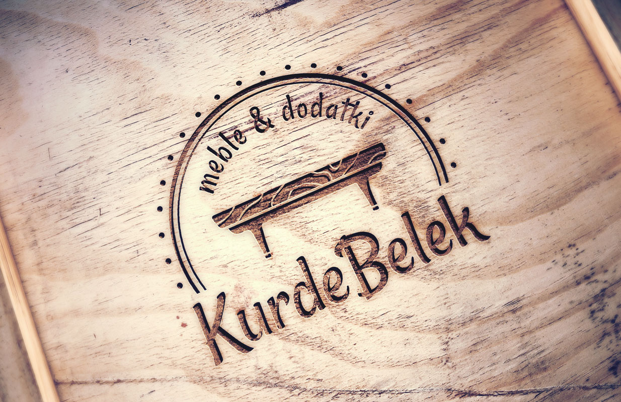 Projekt logo dla producenta mebli z drewna Kurde Belek